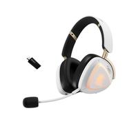 ASUS ROG Delta II-KJP - Auriculares inalámbricos para Juegos Tri-Modo, Altavoces 50 mm Titanio, ROG SpeedNova, 110 h de autonomía, Dual-Wireless y diseño Exclusivo Kojima Productions