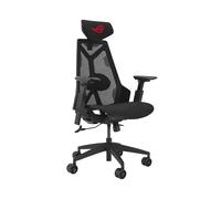 ASUS ROG Destrier Core - Silla Gaming ergonómica, reposacabezas 2D, Soporte Lumbar, reposabrazos 3D para Gaming móvil, Profundidad y Altura Ajustables, reclinación en 3 Posiciones - Negro
