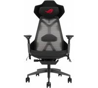 ASUS ROG Destrier Ergo - Silla para Juegos, estética futurista Cyborg, Asiento Ajustable, Soporte de Brazo móvil, Panel acústico, Marco de Aluminio, Malla Transpirable, Espuma de Poliuretano, Color