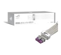 ASUS ROG Equalizer 12V-2x6 PCIe White Edition - Cable de Alimentación | Compatible con ATX 3.1 y PCIe 5.1, equilibrio de carga, reducción de variaciones de corriente y protección mejorada, blanco