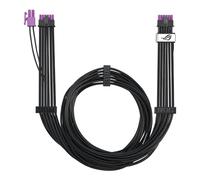 ASUS ROG Equalizer, Cable PCIe de 12 V-2 x 6, Compatible con ATX 3.1 y PCIe 5.1, reducción de Las variaciones de Corriente, protección Avanzada de la Tarjeta gráfica, gestión de Carga, Blanco