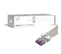 ASUS ROG Equalizer White Edition - Cable PCIe 12V-2x6 (ATX 3.1 y PCIe 5.1, equilibrio de carga de alimentación de ecualizador PSU a ROG, reducción de la variación de corriente, protección mejorada de