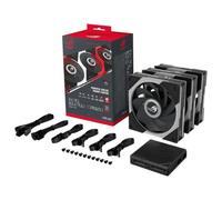 ASUS ROG Eurux GR120 ARGB - Ventilador PWM inverso, paquete triple de 120 mm PWM, 2200 RPM, cadena de margaritas patentada, iluminación personalizada, concentrador de ventilador