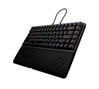 ASUS ROG Falcata Teclado Gaming 75% Dividido, interruptores magnéticos ROG HFX V2, PBT, ROG Hall, Rapid Trigger, conectividad trimodal, ROG SpeedNova, amortiguación de Cuatro Capas, QWERTY US