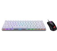 ASUS ROG Falchion Ace 65% teclado compacto para juegos, paquete con mouse ROG Keris, interruptores mecánicos NXRD, LED RGB por tecla, mejor experiencia de escritura, color blanco