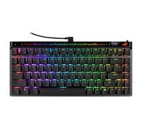 ASUS ROG Falchion Ace 75 HE - Teclado Gaming con interruptores magnéticos ROG HFX V2, ROG Hall Sensor, Rapid Trigger, Rueda de Ajuste, Panel táctil, 8000 Hz, Teclas ROG PBT, Estuche, QWERTY ES, Negro