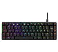 ASUS ROG Falchion Ace BLK RGB Gaming Teclado (diseño alemán, factor de forma del 65%, panel táctil, conmutadores mecánicos ROG NX, 2 puertos USB-C, ergonom, Aura Sync, incluye cubierta de teclado, negro)