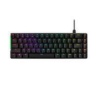 ASUS ROG Falchion Ace - Teclado mecánico para juegos, iluminación RGB, Switch ROG NX rojos, estabilizadores de teclado, espuma insonorizada, teclas de PBT, cableado con KVM, diseño azerty, negro