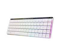 ASUS ROG Falchion RX Low Profile - Teclado Gaming inalámbrico 65%, interruptores ópticos ROG RX Red Low Profile, conexión trimodal, Panel táctil, Compatible con Mac, ABS, RGB, QWERTY Español, Blanco