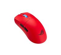 ASUS ROG Harpe II Ace - Ratón Gaming Inalámbrico óptico, 42000 DPI, sensor AimPoint Pro, rojo, ergonómico para diestros, conexión RF 2.4 GHz, Bluetooth 5.1 y USB-C, 101h autonomía