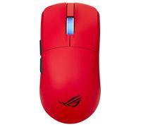 ASUS ROG Harpe II Ace - Ratón Gaming Inalámbrico óptico, 42000 DPI, sensor AimPoint Pro, rojo, ergonómico para diestros, conexión RF 2.4 GHz, Bluetooth 5.1 y USB-C, 101h autonomía