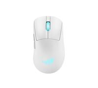 ASUS ROG Keris II Origin Ratón Gaming inalámbrico, 64 g, ergonómico, Conector Push-Fit Switch, Sensor óptico de 42K, ROG Micro Switch II, ROG Omni Receiver, 5 Botones programables, Blanco Lunar