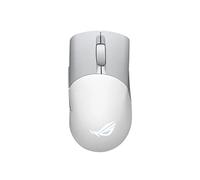 ASUS ROG Keris Ratón inalámbrico para Juegos AimPoint, conectividad trimodo, Sensor 36000 dpi, 5 Botones programables, ROG SpeedNova, interruptores reemplazables, Cable paracorde, Blanco