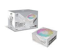 ASUS ROG Loki SFX-L 850W Platinum White Edition (Fuente de alimentación Totalmente Modular, 80+ Platino, Ventilador PWM ARGB de 120 mm, Aura Sync, ATX 3.0 Compatible, PCIe 5.0 Ready, 10 años de