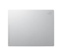 ASUS ROG Moonstone Ace L - Alfombrilla de ratón Gaming (Superficie ultrasuave, Cristal Templado 9H, Resistente a Impactos y arañazos, Base de Silicona Antideslizante, 500 x 400 mm) - Blanco Lunar