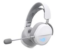ASUS ROG Pelta White - Auriculares inalámbricos para Juegos - conectividad Tri-Mode con Speednova, membranas de 50 mm chapados en Titanio, Micro de Banda Ultra Alarma de 10 mm, batería de 60 Horas