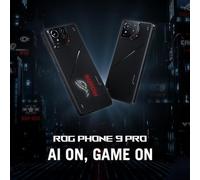 ASUS ROG Phone 9 Pro, EU Official, Phantom Black, 16GB de RAM, 512GB de Memoria, Snapdragon® 8 Elite, 6.78" 185Hz AMOLED, Cámara Sony® Lytia 700: 50 MP