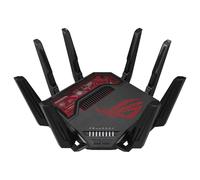 ASUS ROG Rapture GT-BE19000 router inalámbrico Multi-Gigabit Ethernet Tribanda (2.4 GHz / 5 GHz / 6 GHz) Negro, Rojo