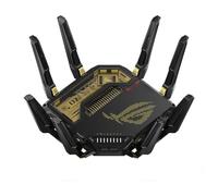 ASUS ROG Rapture GT-BE98 Edition 20 - Router Gaming Extensible AiMesh WiFi 7 cuatribanda, 25 Gbps, 320 MHz, 4K-QAM, Puertos 10G, Cuatro Puertos 2,5G, AiProtection, VPN, y 4G LTE/5G Mobile Tethering
