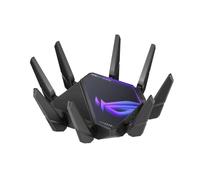 ASUS ROG Rapture - Router WiFi 6E para juegos (GT-AXE16000), cuádruple banda, listo para 6 GHz, puertos duales de 10G, puerto WAN de 2.5G, soporte AiMesh, aceleración de juego de triple nivel,