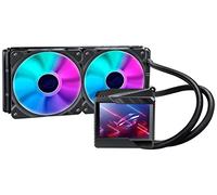 ASUS ROG Ryujin II 240 ARGB - Enfriador líquido todo en uno para CPU de 240 mm (LCD a color de 3.5 pulgadas, ventilador de bomba integrado, 2 ventiladores de radiador ROG de 120 mmARGB, compatible con