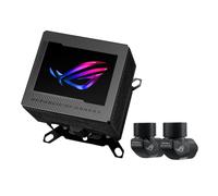 ASUS ROG Ryujin III WB - Bloque de agua para CPU LCD (Asetek con 178 aletas de refrigeración y placa de refrigeración de aleación de cobre, pantalla LCD de 3,5 pulgadas, ventilador VR integrado,