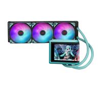 ASUS ROG RYUO IV 360 ARGB HATSUNE MIKU EDITION - Enfriador líquido de CPU todo en uno (pantalla AMOLED curva de 6,67", ventiladores ARGB premontados, bomba potente, pasta térmica preaplicada)