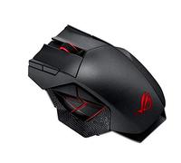 ASUS ROG Spatha Rechargeable Wireless MMO Gaming Mouse with 12 Programmable Buttons, 8200DPI and Aura RGB - Black