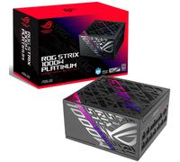 ASUS ROG Strix 1000W Platinum - Fuente de alimentación Totalmente Modular, 80 Plus Platinum, ATX 3.1, Cybenetics Lambda GAN MOSFET, GPU-First Intelligent Voltage Stabilizer, 10 años de Cobertura