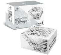 ASUS ROG Strix 1000W Platinum White Edition, Fuente de alimentación ATX Modular, 80 Plus Platinum, ATX 3.1, PCIE 5.1, Conector 12V-2x6, MOSFET GAN, estabilizador de Voltaje 'GPU-First'