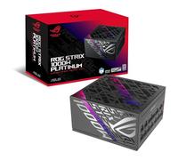 ASUS ROG Strix 1000W Platinum - Fuente de alimentación Totalmente Modular, 80 Plus Platinum, ATX 3.1, Cybenetics Lambda A+, GAN MOSFET, GPU-First Intelligent Voltage Stabilizer, 10 años de Cobertura