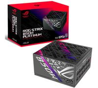 ASUS ROG Strix 850W Platinum - Fuente de alimentación Totalmente Modular, 80 Plus Platinum, ATX 3.1, GAN MOSFET, GPU-First Intelligent Voltage Stabilizer, 10 años de Cobertura