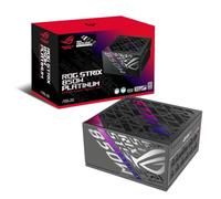 ASUS ROG Strix 850W Platinum Equalizer, Fuente de alimentación Gaming modular para PC, PCle Gen 5.1, ATX 3.1, 80+ Platinum, Cybenetics Lambda A, doble rodamiento de bolas, negro, ROG-STRIX