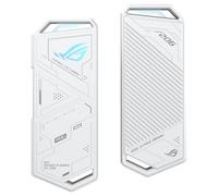 ASUS ROG Strix Arion White Edition - Caja de SSD M.2 NVMe (USB3.2 Gen 2 de Tipo C 10 Gbps, Cables USB-C a C y USB-C a A, instalación sin Destornillador, Almohadillas térmicas, Compatible con PCIe)