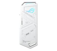 ASUS ROG Strix Arion White Edition - Caja de SSD M.2 NVMe (USB3.2 Gen 2 de Tipo C 10 Gbps, Cables USB-C a C y USB-C a A, instalación sin Destornillador, Almohadillas térmicas, Compatible con PCIe)