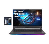 ASUS ROG Strix G15 - Laptop para juegos, pantalla IPS WQHD de 15.6 pulgadas, AMD Ryzen 7-6800H, 32GB DDR5, 1TB SSD, teclado retroiluminado RGB, GeForce RTX 3060 6G, Win 11 Pro, WI-FI 6, gris, tarjeta