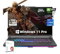 ASUS ROG Strix G16 40.6 cm 240Hz Gaming Laptop Intel-i9-14900HX (24 núcleos), NVIDIA GeForce RTX 4060, 32GB DDR5 RAM, 1TB SSD, Wi-Fi 6, teclado retroiluminado, Windows 11 Pro y licencia de por vida de