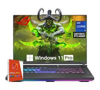 ASUS ROG Strix G16 Gaming Laptop, NVIDIA RTX 4060, Intel i9-14900HX, 40.6 cm ROG Nebula 16:10 QHD 240Hz, WiFi 6E, BT 5.3, 64 GB DDR5, 2 TB SSD, Windows 11 Pro, Office Pro Lifetime