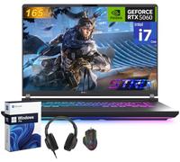 ASUS ROG Strix G16 Gaming Laptop, NVIDIA RTX 5060, Intel i7-14650HX, 40.6 cm 1920x1200 FHD+ 165Hz 3ms, WiFi 7, Dolby Atmos, Hires Audio, HD+ Cam, 32 GB DDR5, 2 TB SSD, Windows 11 Pro, accesorios
