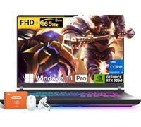 ASUS ROG Strix G16 - Laptop para Juegos 2025, NVIDIA GeForce RTX 5060 GPU, procesador Intel Core i7 14650HX, visualización FHD+ 165Hz/3ms, 64 GB DDR5, 1 TB SSD, Wi-Fi 7, Windows 11 Pro, Kit de