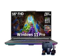 ASUS ROG Strix-G16 Ordenador portátil para Juegos - AMD Ryzen 9 8940HX, Pantalla WUXGA 165Hz, NVIDIA GeForce RTX 5070 Ti 12GB GDDR7, 64GB DDR5, 4TB SSD, retroiluminación RGB, Windows 11 Pro, con