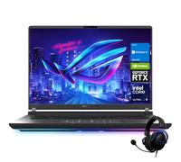 ASUS ROG Strix G16 RTX 5080 Gaming Laptop, 40.6 cm ROG Nebula WQXGA (2560 x 1600) 240Hz/3ms 500 nits, Intel Ultra 9 275HX, NVIDIA RTX 5080, 64GB DDR5 RAM, 1TB SSD, paquete con HyperX Auriculares Cloud