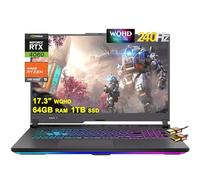 ASUS ROG Strix G17 G713 - Laptop para juegos de 17.3 pulgadas, WQHD IPS 240Hz AMD 12-Core Ryzen 9 7845HX (Beat i9-12900H) 64GB DDR5 1TB SSD GeForce RTX 4060 8GB USB-C RGB retroiluminado carga rápida
