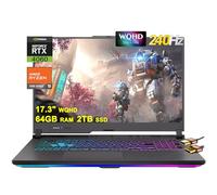 Asus ROG Strix G17 G713 - Laptop para juegos de 17.3 pulgadas WQHD IPS 240Hz AMD 12-Core Ryzen 9 7845HX (Beat i9-12900H) 64GB DDR5 2TB SSD GeForce RTX 4060 8GB USB-C RGB retroiluminado carga rápida