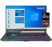 ASUS ROG Strix G17 Gaming Laptop, 43.9 cm 144 Hz FHD IPS, NVIDIA GeForce RTX 3060, AMD Ryzen 7 4800H, teclado RGB, VR-Ready, WiFi6, Bluetooth 5.1, USB-C, HDMI, Win 10, gris (32 GB RAM | 2TB PCIe SSD)