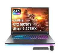 ASUS ROG Strix G18 45.7 cm 2.5K 240Hz Gaming Laptop, Intel Ultra 9 275HX, GeForce RTX 5070 Ti 12GB GDDR7, 32GB DDR5, 3TB Storage (2TB SSD+1TB Docking Station), teclado retroiluminado, Wi-Fi 7, Win 11