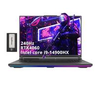 ASUS ROG Strix G18 45.7 cm 240Hz QHD Gaming Laptop, Intel i9-14900HX, GeForce RTX 4060 8GB, 64GB DDR5, 4TB SSD, teclado RGB por tecla, cámara web, Wi-Fi 6E, Win 11 Pro, gris, juego de estación de
