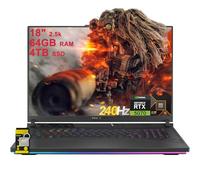 ASUS ROG Strix G18 G814 - Laptop para juegos de 18 pulgadas 2.5k (2560 x 1600) 240Hz (100% DCI-P3, 3 ms) AMD 16 núcleos Ryzen 9 9955HX (>i9-14900HX) 64GB DDR5 4TB SSD GeForce RTX 5070 Hub ICP WiFi 6E