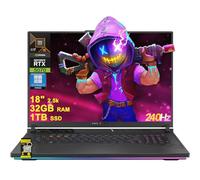 ASUS ROG Strix G18 G814 - Laptop para juegos de 18 pulgadas 2.5k (2560 x 1600) 240Hz (100% DCI-P3) AMD 16 núcleos Ryzen 9 9955HX (>i9-14900HX) 32GB DDR5 1TB SSD GeForce RTX 5077 0 4 zonas Hub ICP