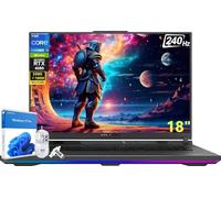 ASUS ROG Strix G18 Gaming Laptop, 45.7 cm Nebula 16:10 240Hz QHD, Intel 24-Core i9-14900HX, GeForce RTX 4080, 32 GB DDR5, 2 TB SSD, teclado retroiluminado, Wi-Fi 6E, Windows 11 Pro, con accesorios